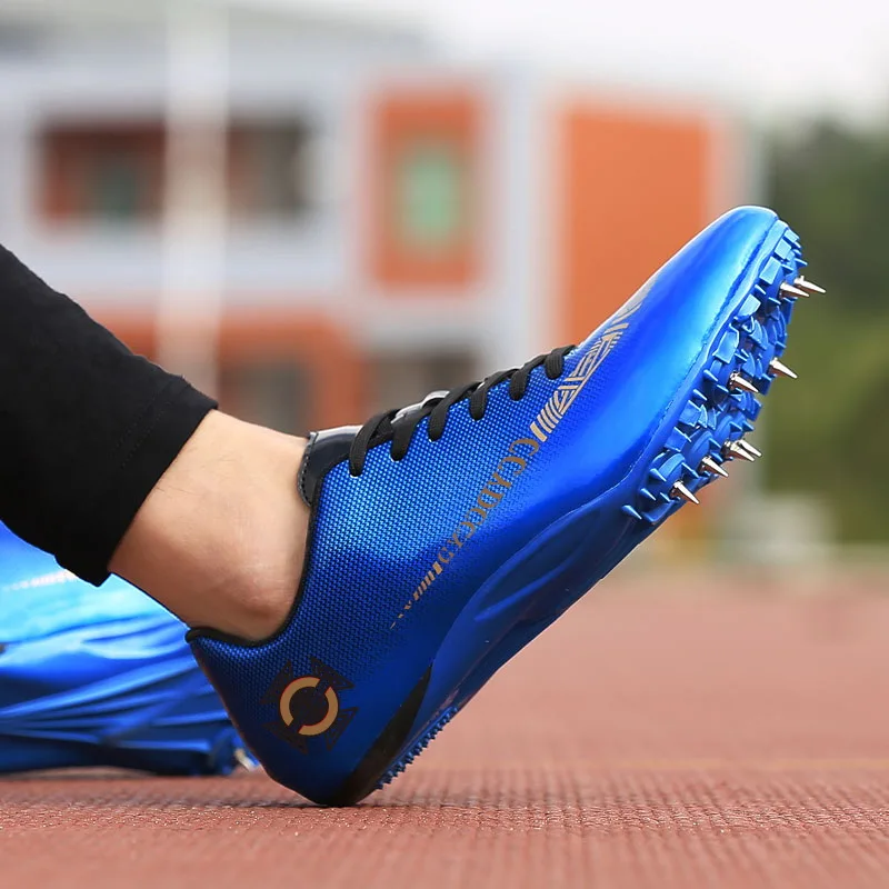 Running Shoes for Men and Women, Kids Track and Field Nails Sneakers, Students Sports Shoes, Plus Size 35-45