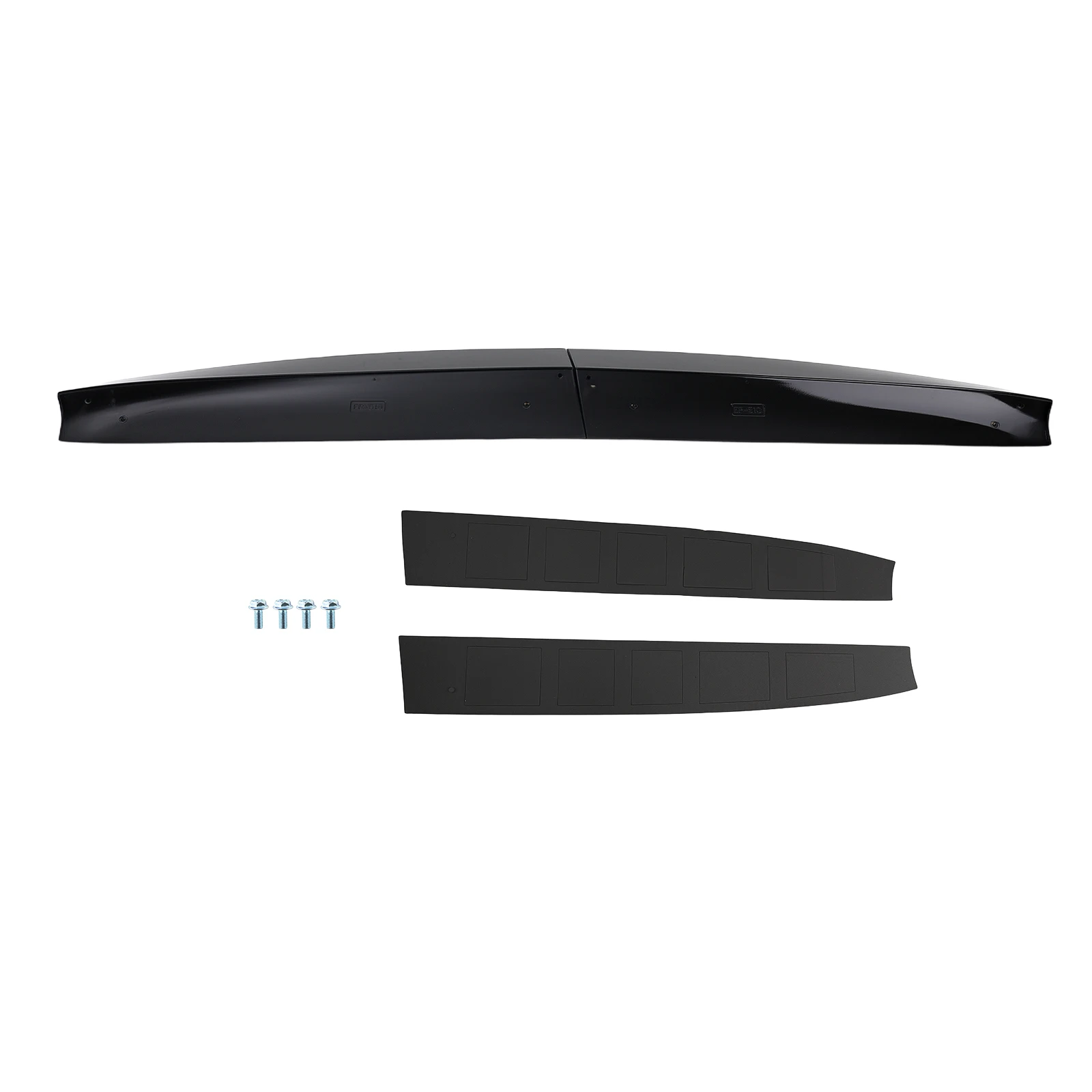 Black ABS Rear Roof Spoiler for Ford Transit Custom 12-20 Twin Door Sport Style