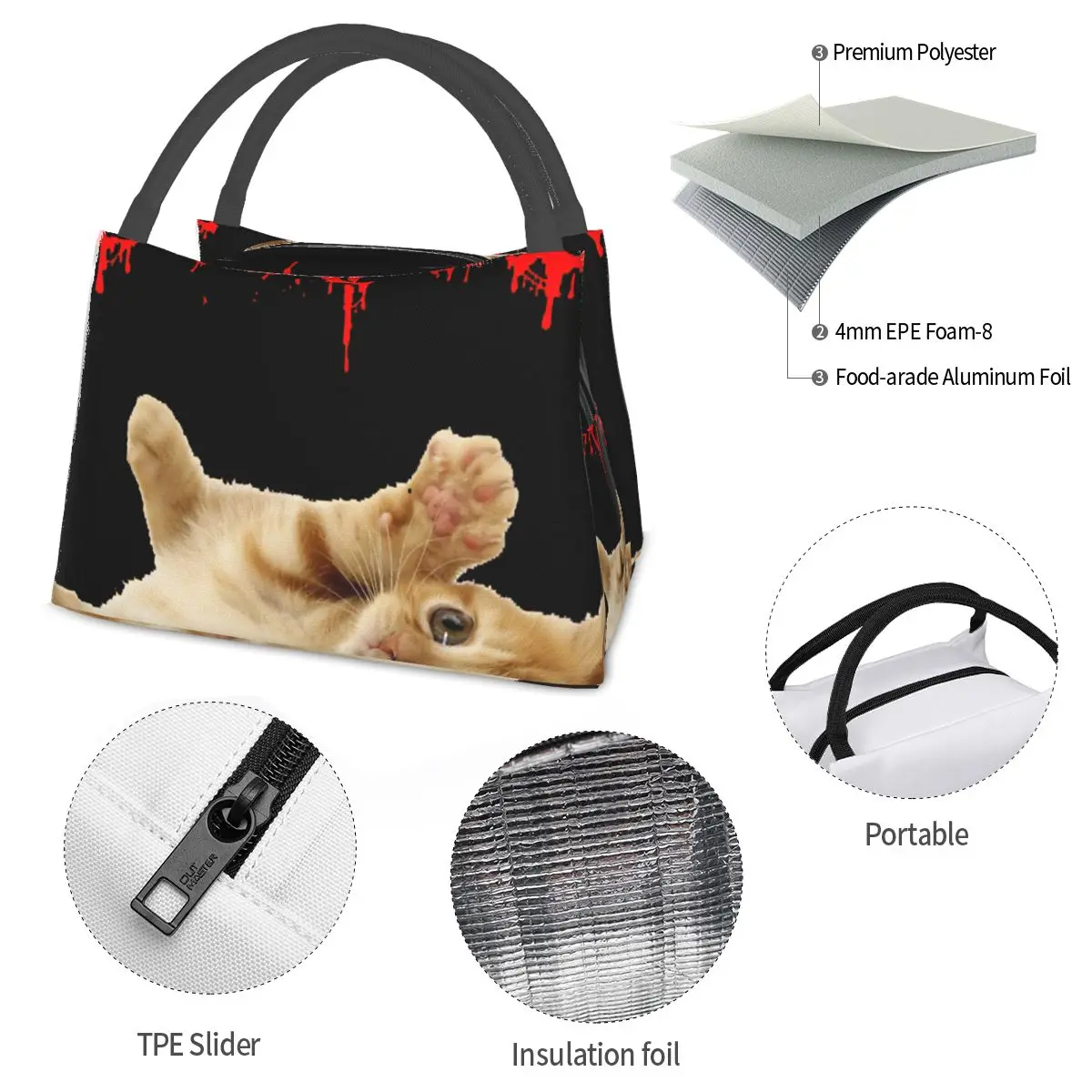 Cannibal Corpse Portable insulation bag for Cooler Thermal Food Office Pinic Container