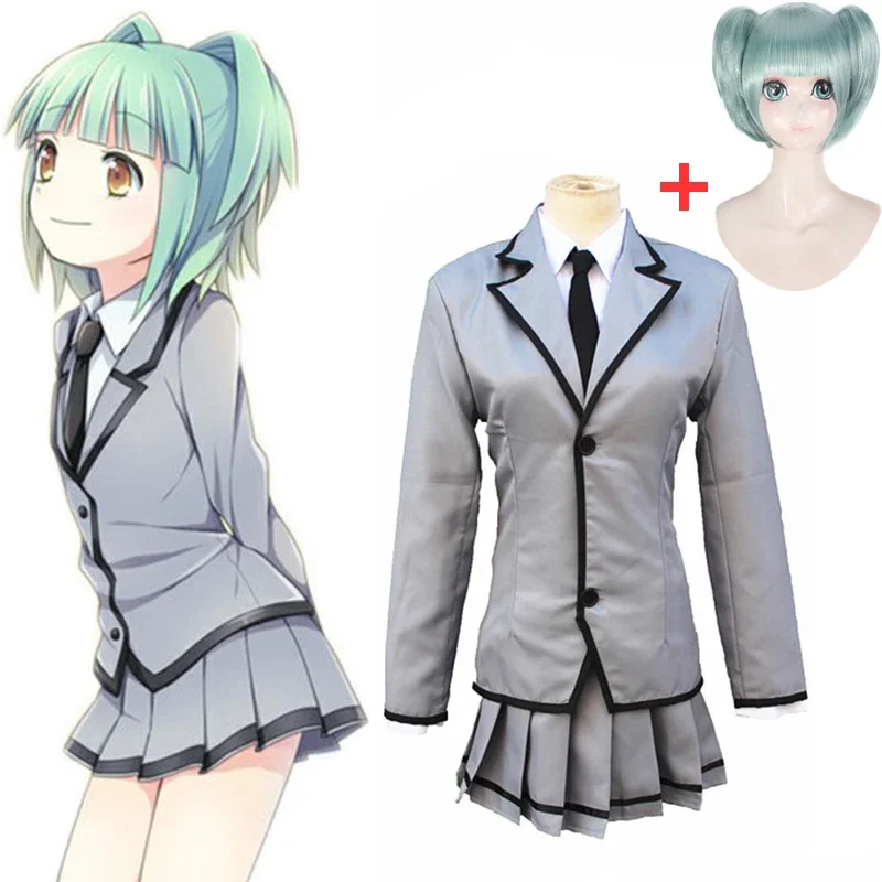 

Assassination Classroom Ansatsu Kyoushitsu Kaede Kayano Cosplay Costume Kataoka Megu Full Set Coat+Skirt+Tie School Uniform