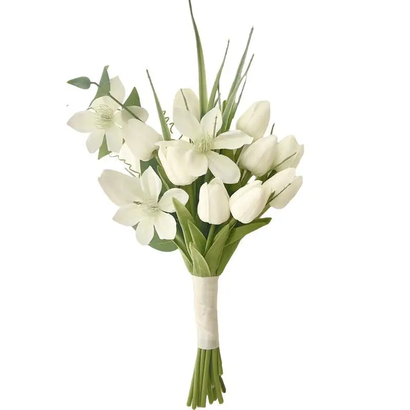 Bride's bouquet, wedding fake flowers, high-end tulip photo studio photo prop flowers