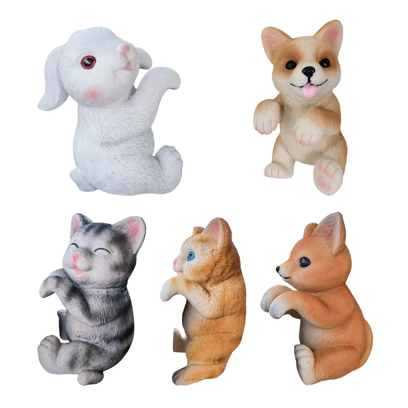 

Hanging Animal Statue Flower Pot Hugger Creative Garden Sculpture Planter Hanging Pendant for Flowerpot Patio Fence Landscaping