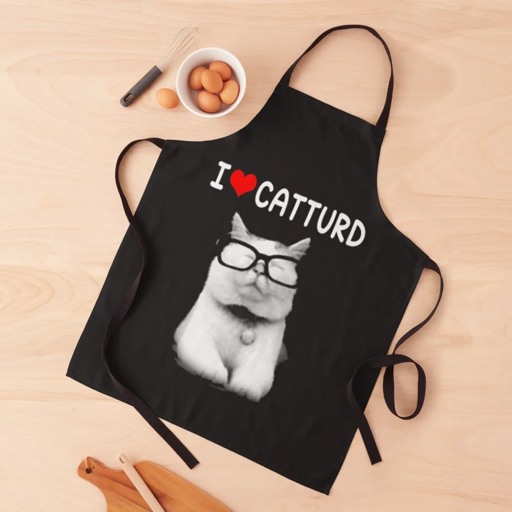 

I Love catturd Apron kitchen girl For Home Accessories For Men Apron