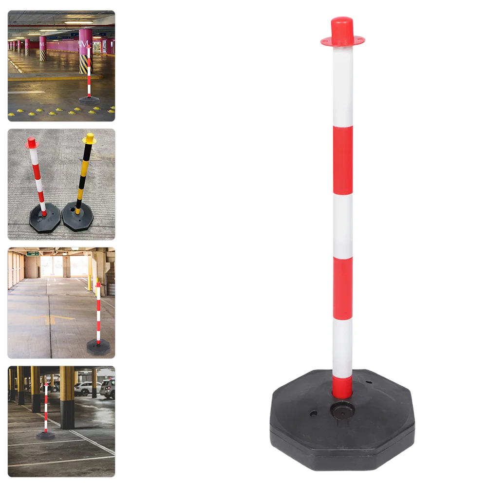Movable Warning Column Traffic Pe Elastic Isolation Pile Anti-collision (red and White) 1pcs Parking Stop Safety Barricade