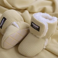 Newborn Infant Baby Girls Boys Warm Fleece Winter Booties First Walkers Slippers Shoes 6