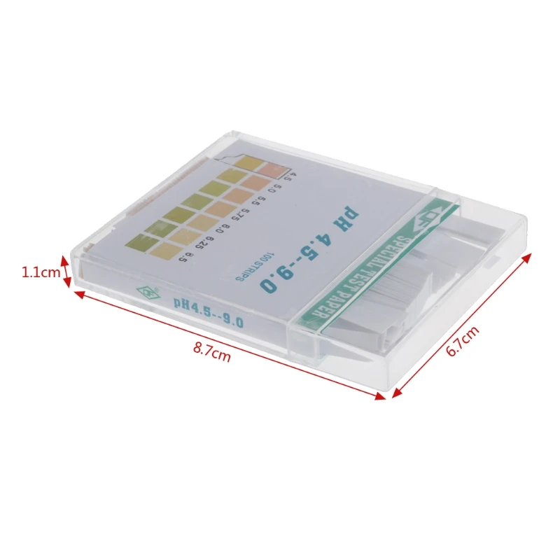 

652F 100 Strip 4.5-9 PH Alkaline Acid Indicator Paper Water Saliva Litmus Testing Kit