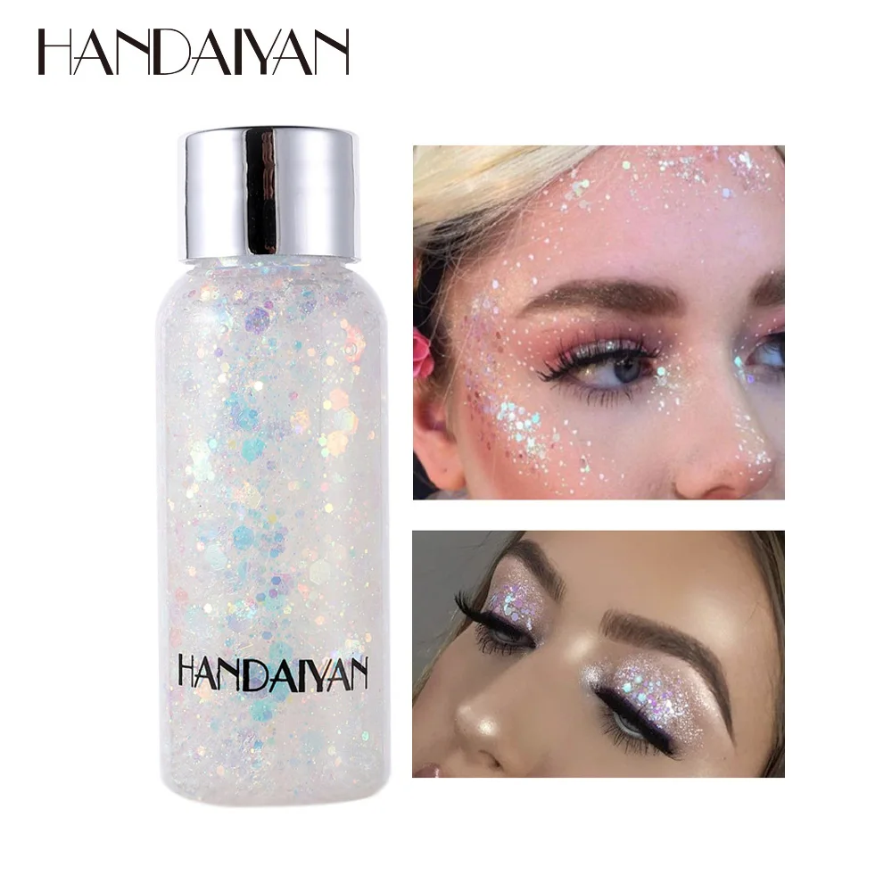 HANDAIYANHolographicGlitterEyeshadowGelForBodyFaceLiquidLoose