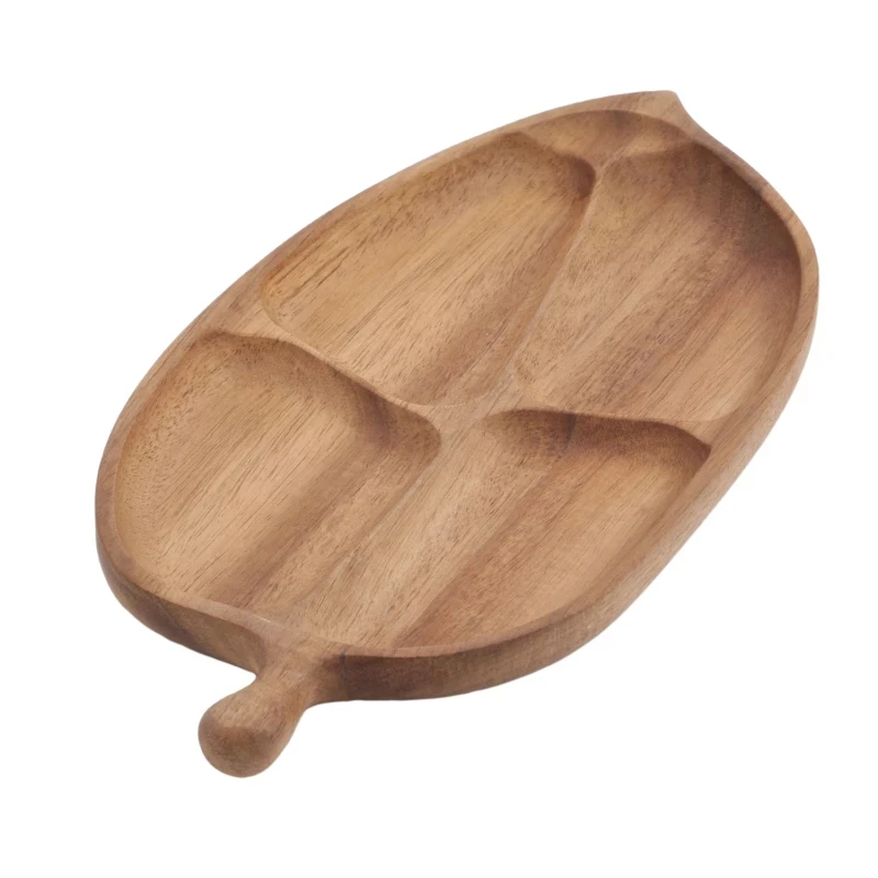 Whole Acacia Wood Decorate The Tea Tray Dinner Fruit Dishes Dried Fruit Saucer Sundries Plate Afternoon Tea Tableware Set