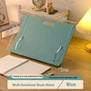 Adjustable Plastic Book Stand for Reading Foldable Desktop Riser for Laptop Textbook - Hands-Free Cookbook Stand with Page Clips 6