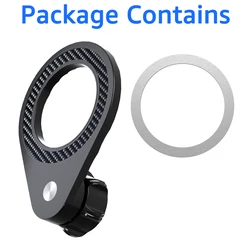 Magnetic Car Phone Holder Base with Universal 17mm Ball Head - iBudim (Black)