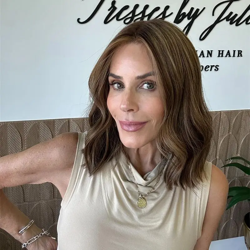 Synthetic Lace Front Wigs Highlight Ombre Blonde Brown Colored Highlights Transparent Lace Front Wigs Heat Resistant Fiber