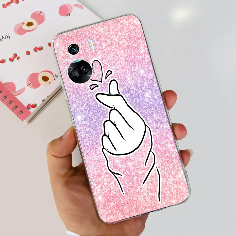 Stylish Pattern Soft Silicone Clear Back Cover