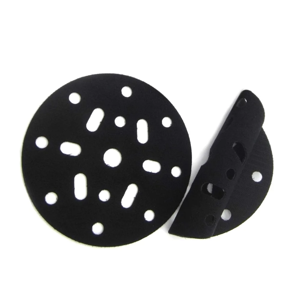 Sanding Pads 2pcs 6 Inch 150mm Interface Pad Protection Disc 17-Holes Soft Sponge Interface Pad For Sander Backing Pads Buffer Power Tools
