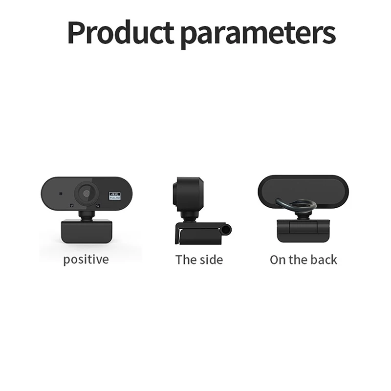 USB Webcam 1080P 4k Video Conference Camera with Microphone For PC/Laptop/Desktop