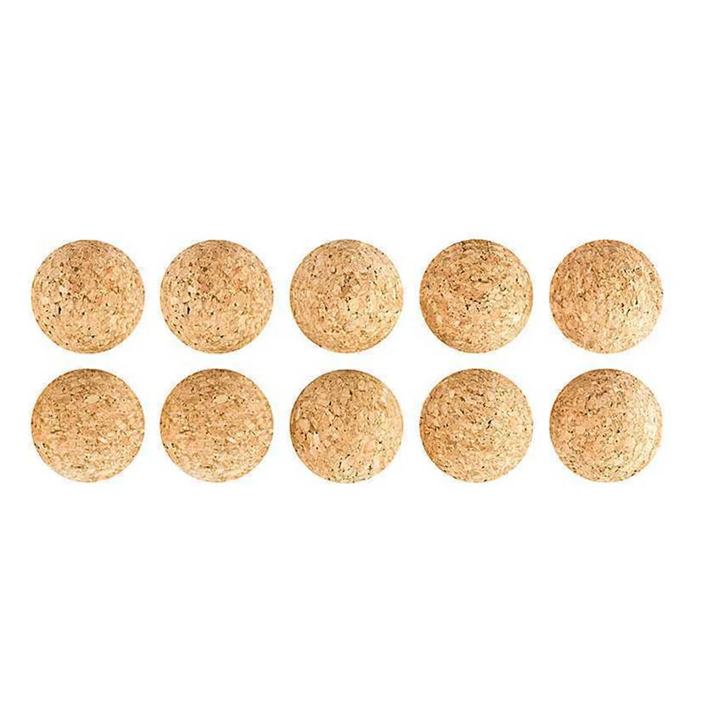 10pcs 3.5cm Cork Solid Wood Frosted Foosball Table Soccer Ball Football Baby Foot Fussball Desktop Soccer