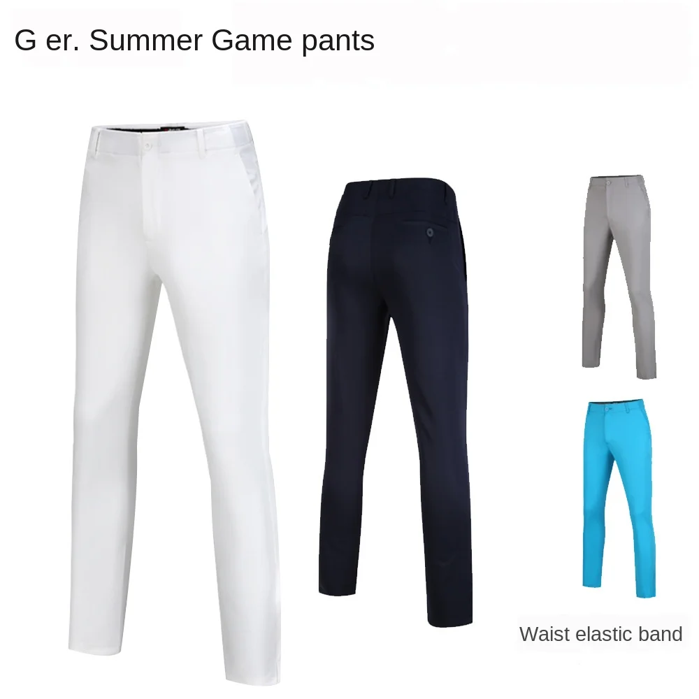 Men&rsquo;s Golf Pants Summer Pants Ultra-Stretch Outdoor Sports Waist Elastic Band Comfortable Gold Wear Apparel Clothing