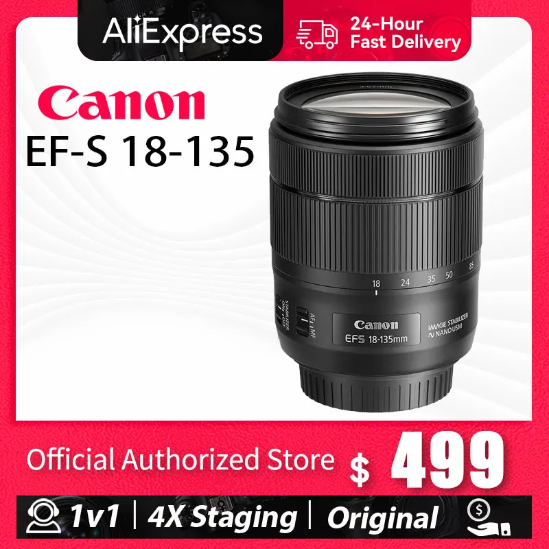 Canon EFS 18135mm F3.55.6 IS USM Lens for Canon DSLR Cameras EOS 90D