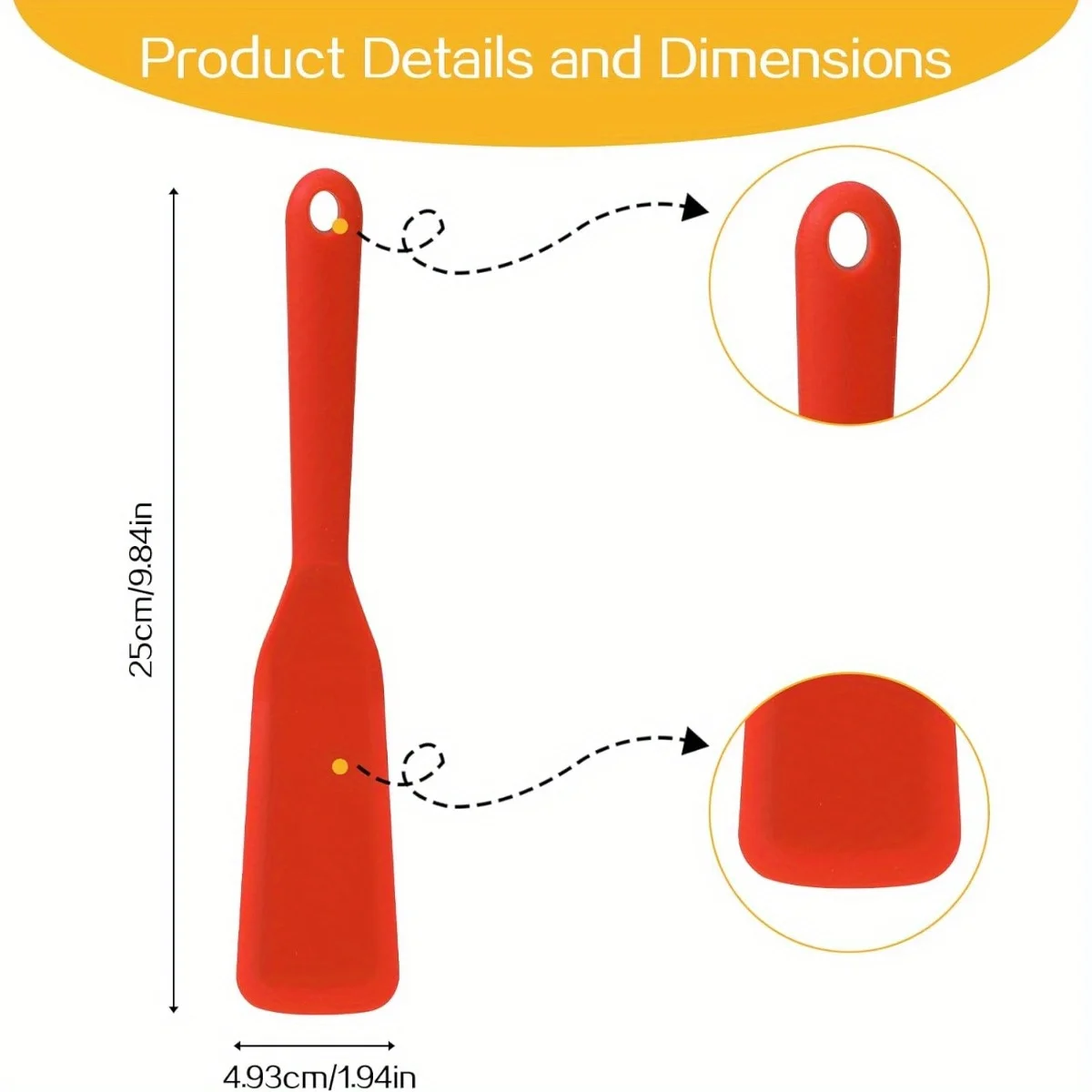 2 Pcs Small Omelette Spatula, Turner, Silicone Thin Egg Flipper, Spatula, Red Heat Resistant Non Stick Cooking Spatula For Omele