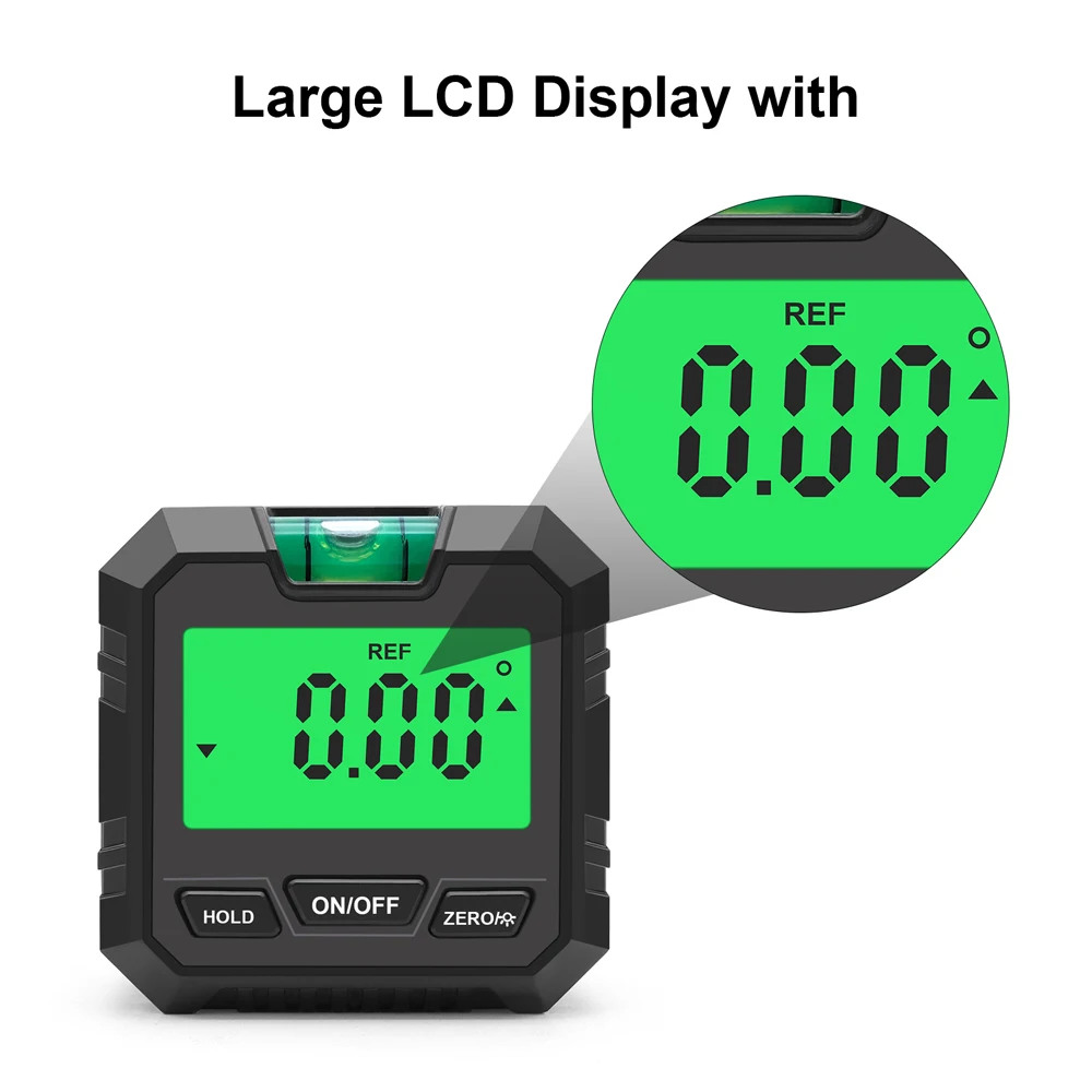 Digital Angle Meter Mini Measuring Digital Inclinometer With Magnetic Base Absolute Relative Measurement Angle Slope Conversion