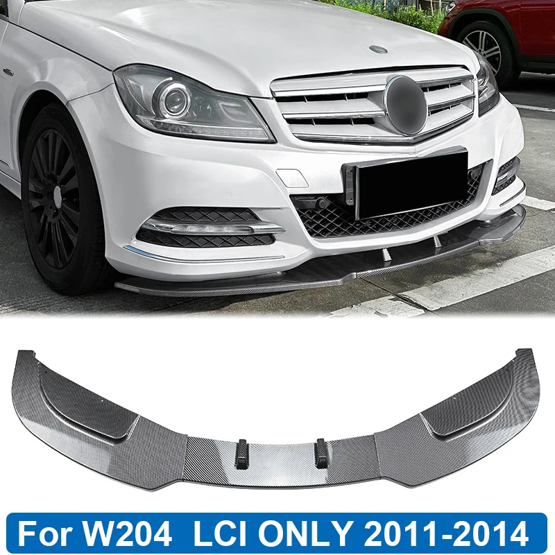 

Front Bumper Lip Spoler Side Splitter Canards Body Kit Cover For Mercedes Benz W204 C200 C260 C300 LCI ONLY 2011-2014 Car Tuning