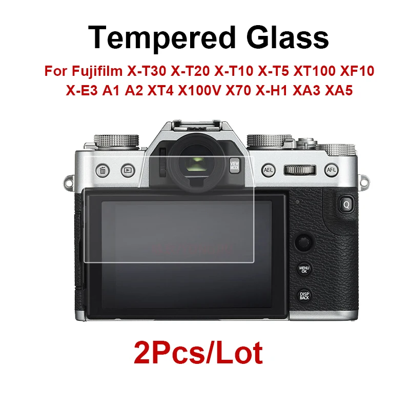 2PCS Tempered Glass For Fujifilm X T30 X T20 X T10 X T5 XT100 XF10 X E3