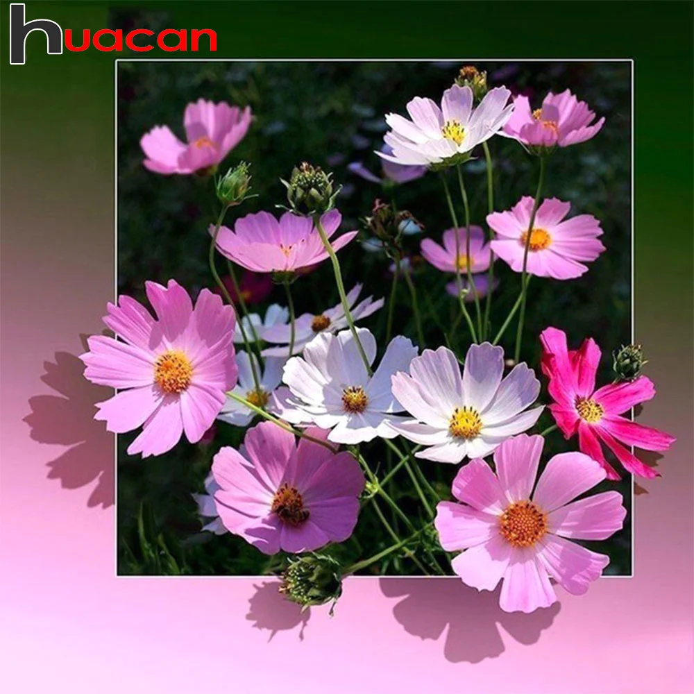 Huacan Diamond Embroidery Flower Pictures Of Rhinestones Full Square Drill Diamond Mosaic Painting Flowers Beadwork diamond painting diamond painting accessories diamond painting sealer diamond painting stickers diamond painting pen diamond painting accessory box diamond painting coasters