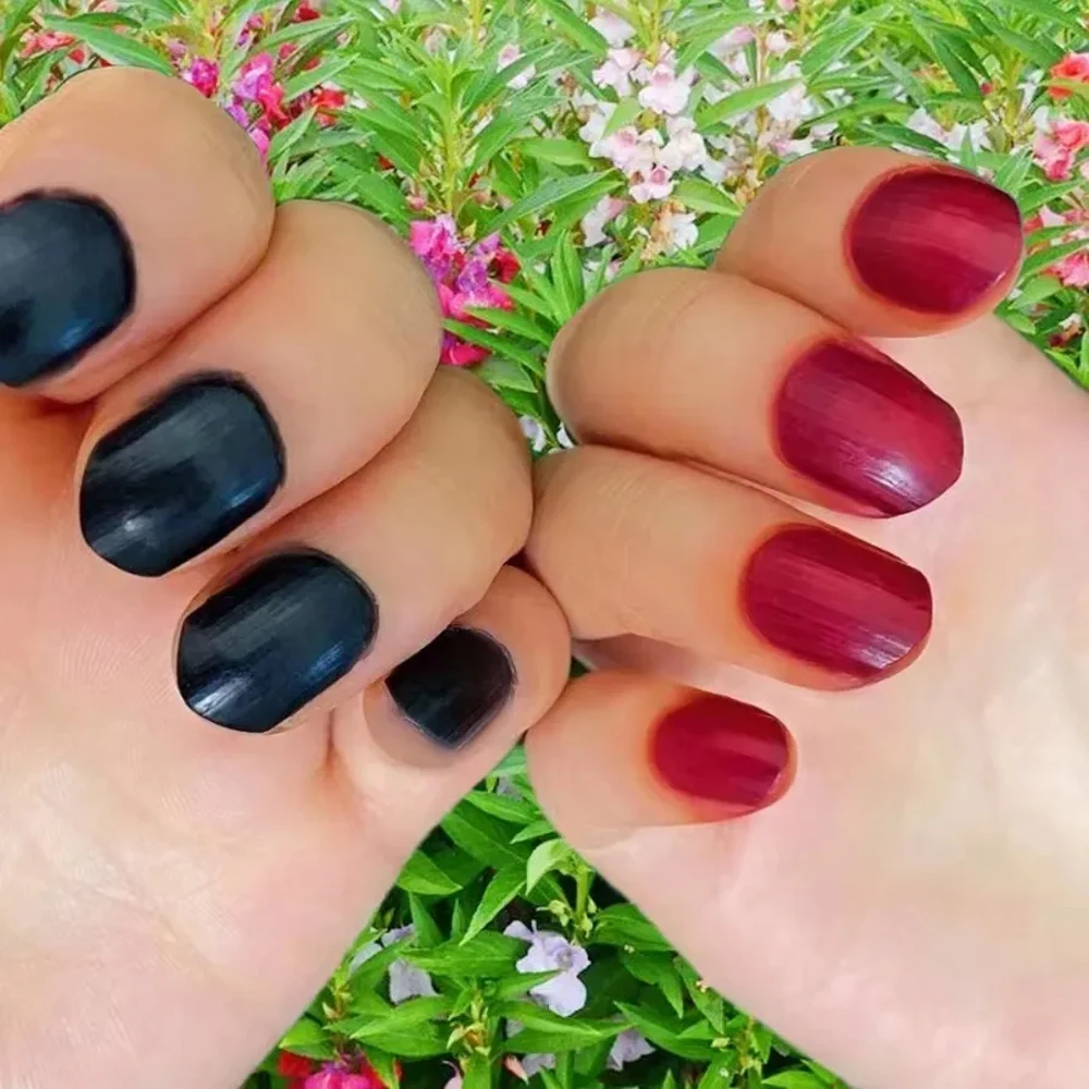 Natural Organic Plant Henna Powder Wine Red Black With Tools For Nail Natural Gloss 20g