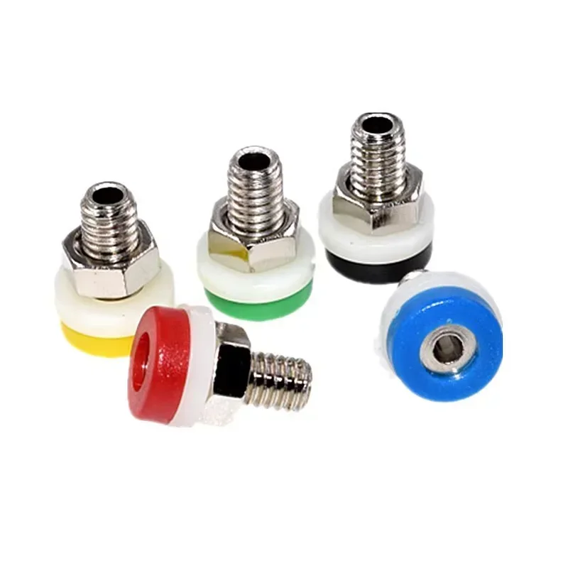 40/200pcs 2mm Banana Socket Binding Post Nut Banana Plug Jack Test Hole DIY Parts Electrical Terminal Connector