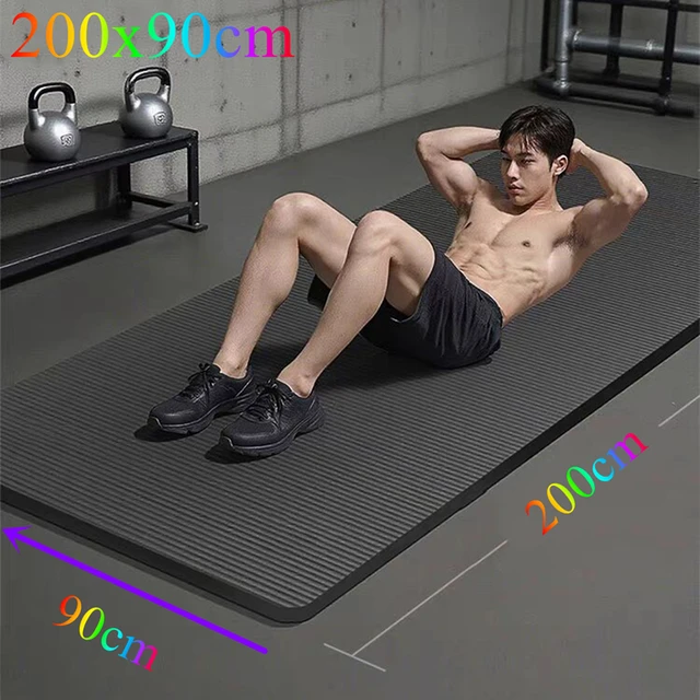 200cm X 90cm NBR Yoga Mats Anti-slip Sport Fitness Mat Blanket for Exercise Yoga and Pilates Gymnastics Mat Fitness Equipment 3