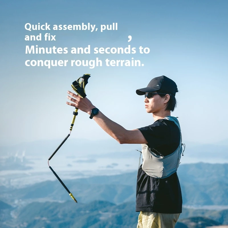 ナチュラリープラス Naturehike 4-Section Trekking Pole Ultralight Carbon Fiber
