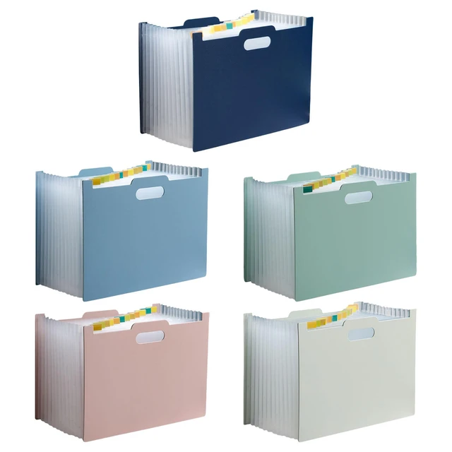 Colorful A5 Document Organizer Multi-Layer Expanding File Receipt Folder  Organizer Pockets Holder Carpeta Archivadora For