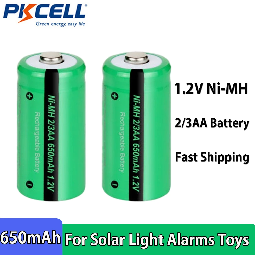 PKCELL 100 Original 650mAh NiMH 2 3AA Battery 1 2V Indurstry pkcell-100-original-650mah-nimh-2-3aa-battery-1-2v-indurstry