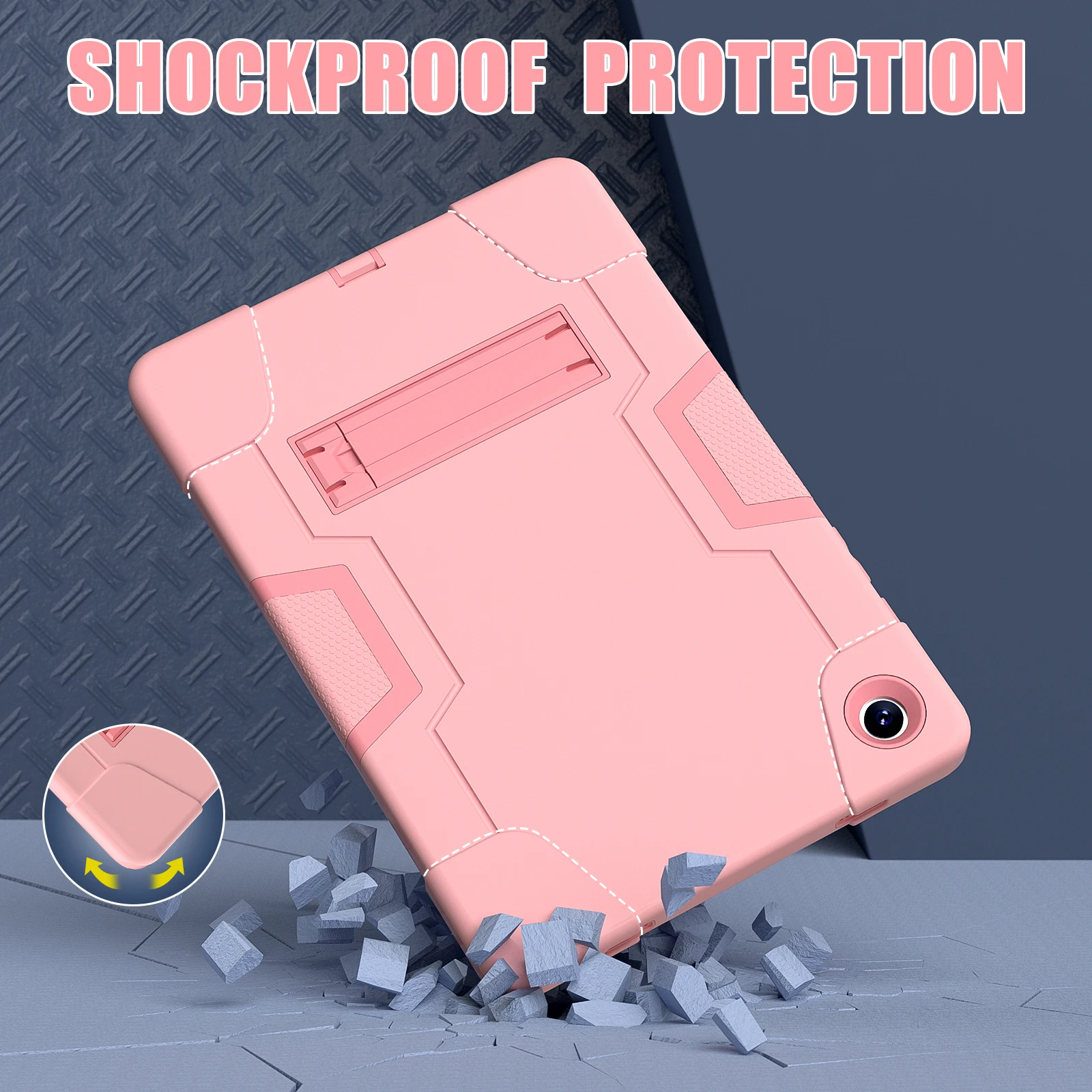 Heavy Duty Rugged Protective Tablet Case with Stand