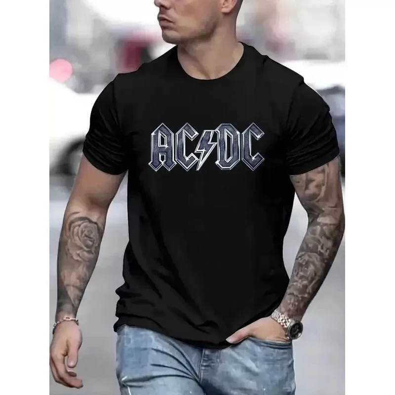 Unisex 2025 T-Shirt Klassische Rockband Rundhals-Shirt Schwarz Hochwertig Atmungsaktiv Sport-Oberteil