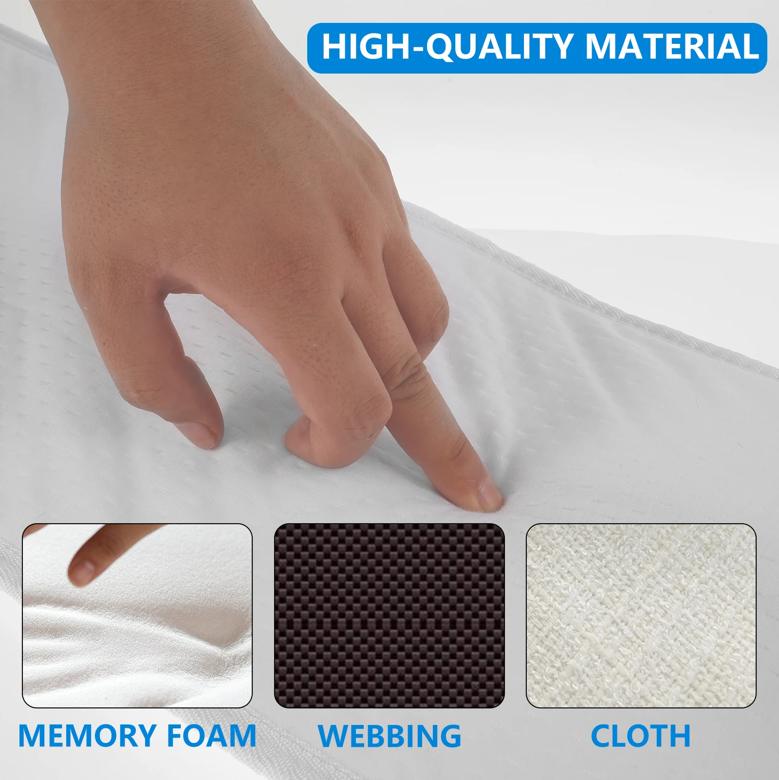 Bed Mattress Connector Adjustable Bed Bridge Twin to King Converter Kit Skin-Friendly Stable Bed Converter with Strap for Family 4