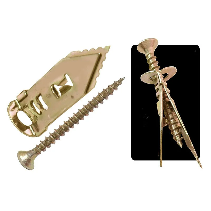 Description Picture 4 of item10/20/50/100pcs Self-Drilling Anchor Drywall Installation Special internal expansion with Self-Tapping expansion wire screw tube