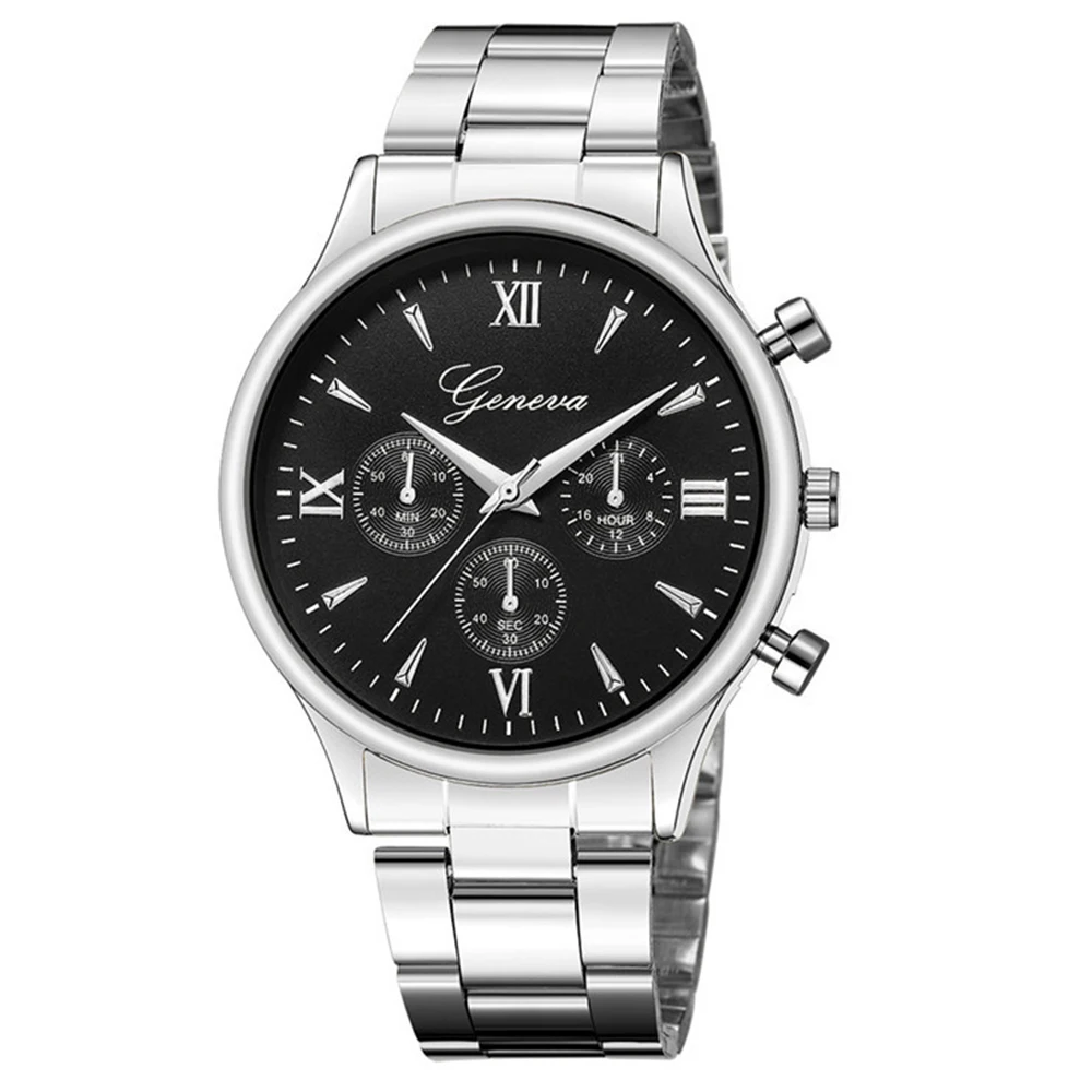 

Men‘S Watches Luxury Multi Dial Stainless Steel Belt Business Sliver Military Wrist Watch Best Selling Reloj Hombre Elegante