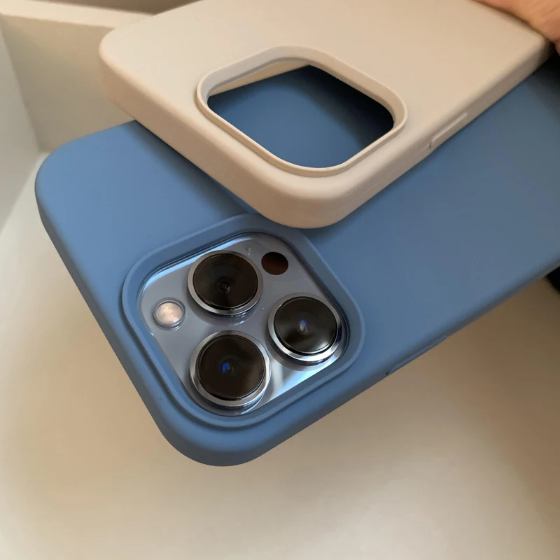 Liquid Silicone Phone Case - Enhanced Camera Protection & Full Coverage Bumper