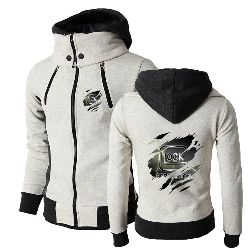 2023 Glock Perfection Shooting New Mens Jackets Fall/Winter Fashion Printed Comfortable Sweatshirt Zipper Hoodie Custom Coat