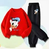 DISNEY Boys' Sweatshirt Set with Donald Duck Print Children's Pullover and Pants 2-piece Set, Breathable Spring and Autumn Style 3