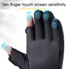 Men Winter Waterproof Cycling Gloves Outdoor Sports Running Motorcycle Ski Touch Screen Fleece Gloves Non-slip Warm Full Fingers 3