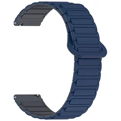 Magnetic Silicone Smartwatch Strap - Multiple Size Options Available - 20mm (10 Midnight black)
