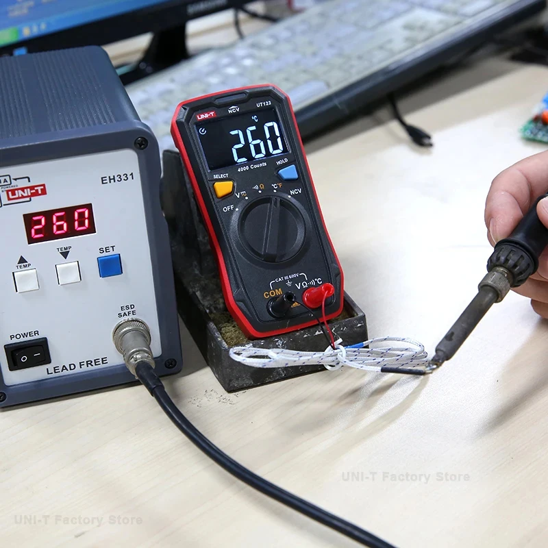 UNI-T UT123 UT123D Smart Digital Multimeter Professional Voltage Detector Resistance Meter Continuity NCV Electrical Multitester digital multimeter multimeter tester voltage detector tester voltage meter tester