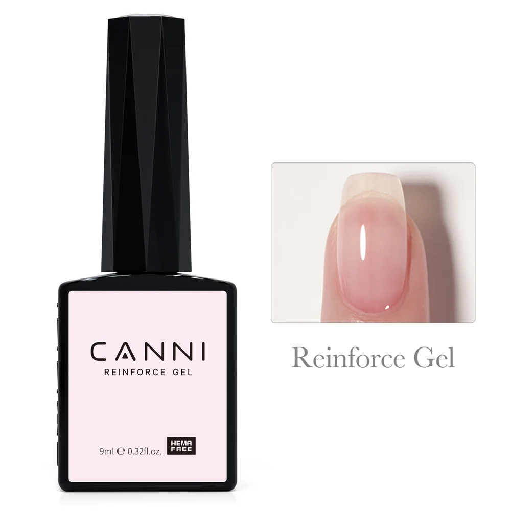CANNI 9ml Hema-Free Nail Gel Polish in Vibrant Red & Nude Pink - Perfect DIY Manicure Kit and Christmas Salon Gift
