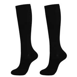 Unisex Compression Socks for Travel and Active Lifestyles (QYSZ03-black)