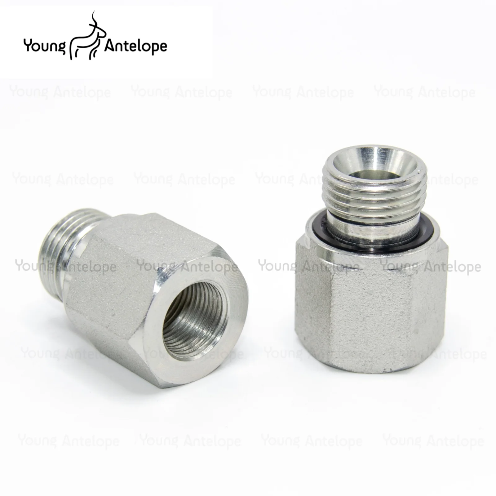 BSP Male To Female Thread 1/8" 1/4" 3/8" 1/2" High Pressure Resistant Pipe Fitting ED Sealing Ring Galvanized
