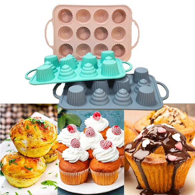 Silicone Molds Baking Muffins  Mini Cupcakes Silicone Molds - Mini Muffin  24 - Aliexpress