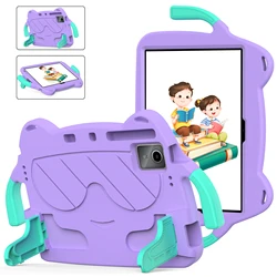 Children's EVA Shockproof Stand Case with Hand Holder for Tablet - Cartoon Design (Light Purple)