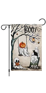 Halloween Boo Garden Flag