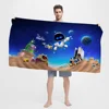 A-Astro B-Bot Game Robot Anime Beach Swimming Towel Soft Absorbent Washcloth Children's Gifts for Kids Travel Camping Gym 4